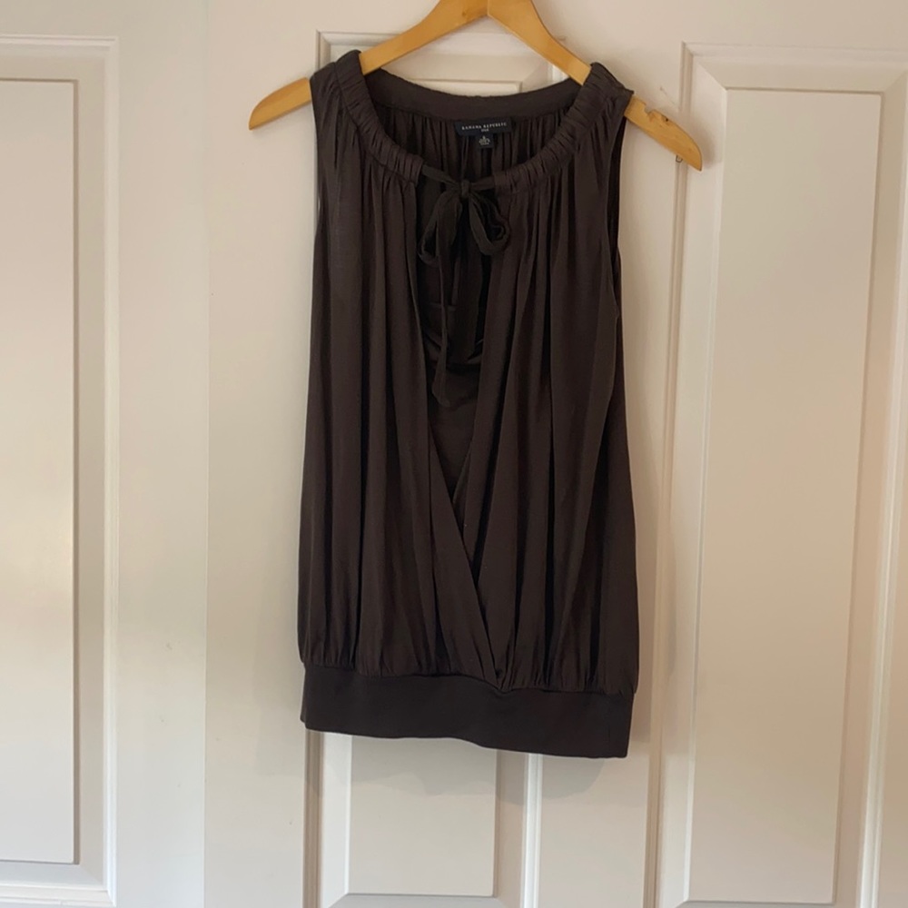 banana republic silk blouse